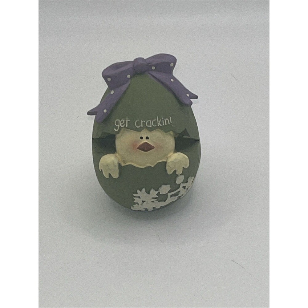 B Lloyd Figurine 2013 Easter Egg Baby Chick “Get Crackin!”